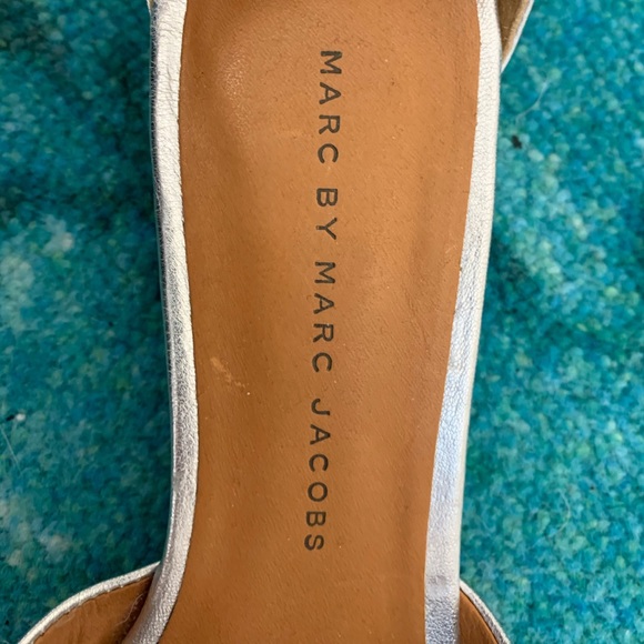 Marc By Marc Jacobs Clean Wedge Sandal Silver - Picture 5 of 10